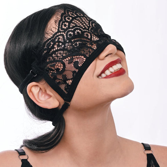 S&M Veiled Vision Lace Blindfold Bondage and Fetish > Pleasure Masks and Dress Up Play