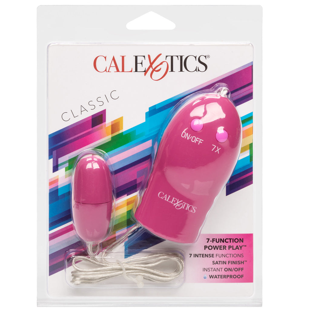 7 Function Power Play Egg Vibe in Pink Vibrators > Bullet and Egg Vibrators