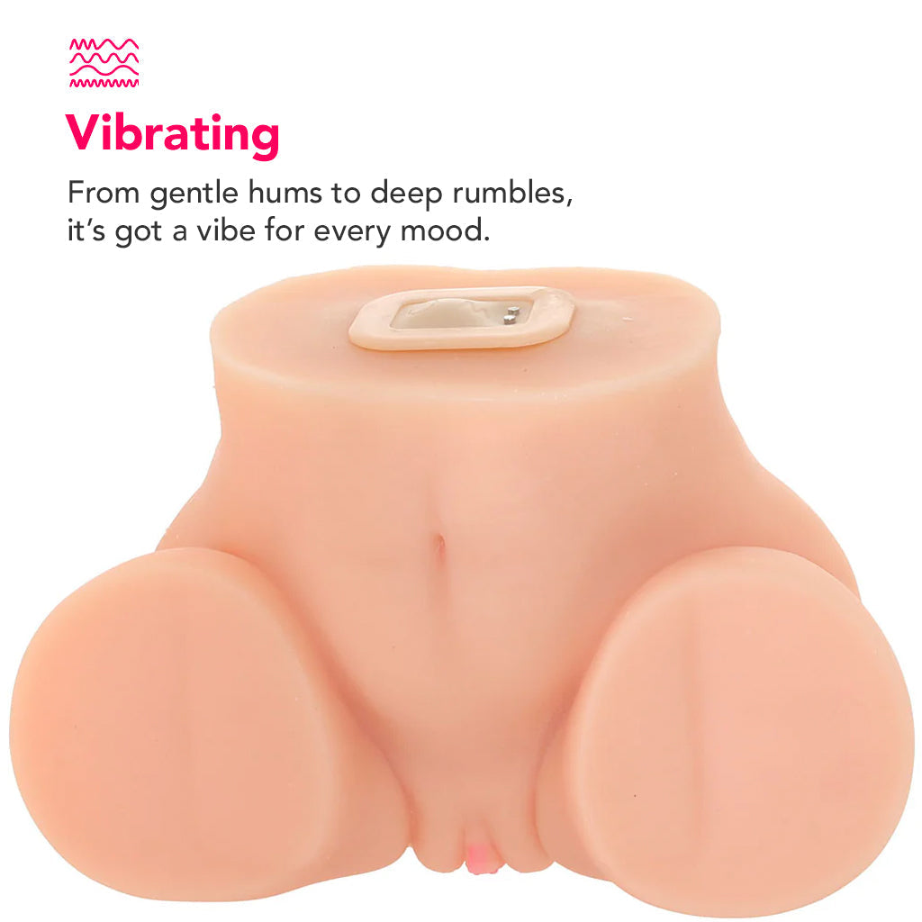 PDX Elite Shake That Ass Vibrating Masturbator in Light Male Masturbators > Realistic Butts