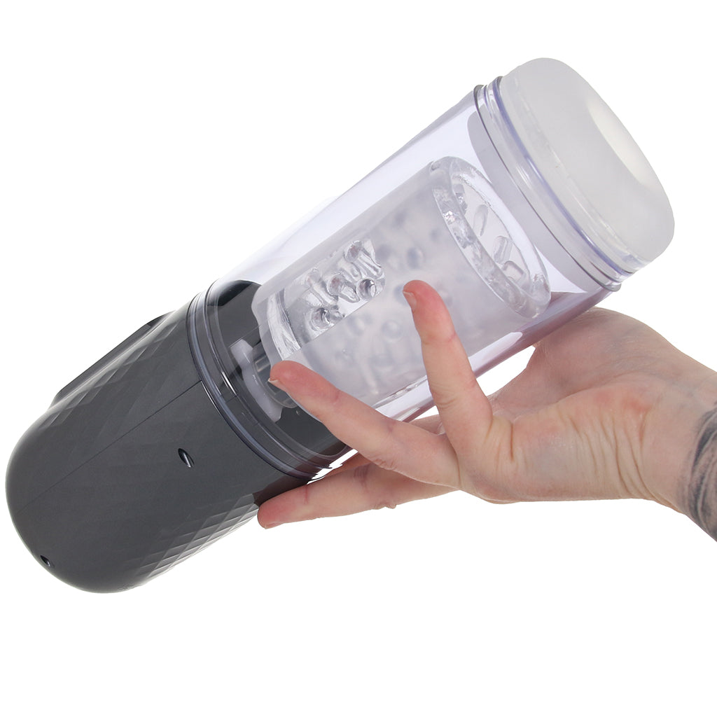 Pumped Vortex Auto Stroker in Gunmetal Male Masturbators > Auto Strokers