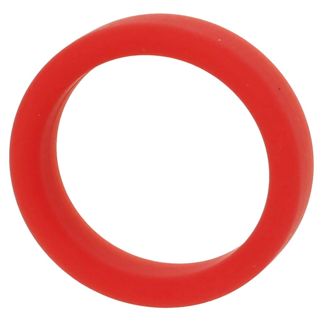 Soft Silicone C-Ring in Red Cock Rings