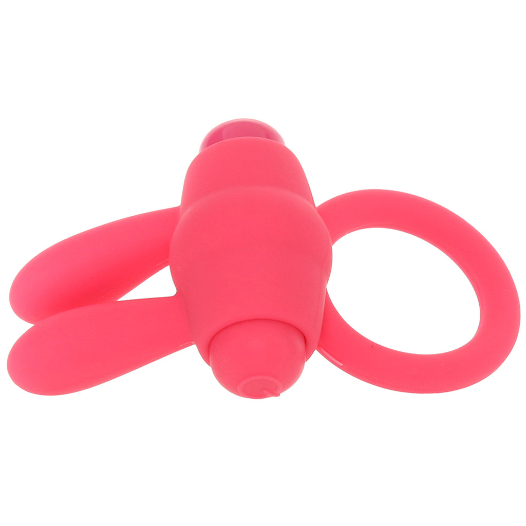 Neon Rabbit Vibrating Cock Ring in Pink Cock Rings