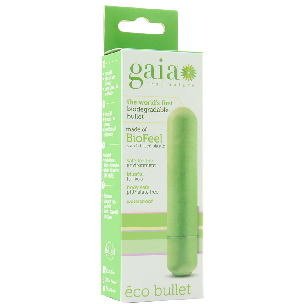 Gaia BioFeel Biodegradable Bullet Vibe in Green Vibrators > Bullet and Egg Vibrators