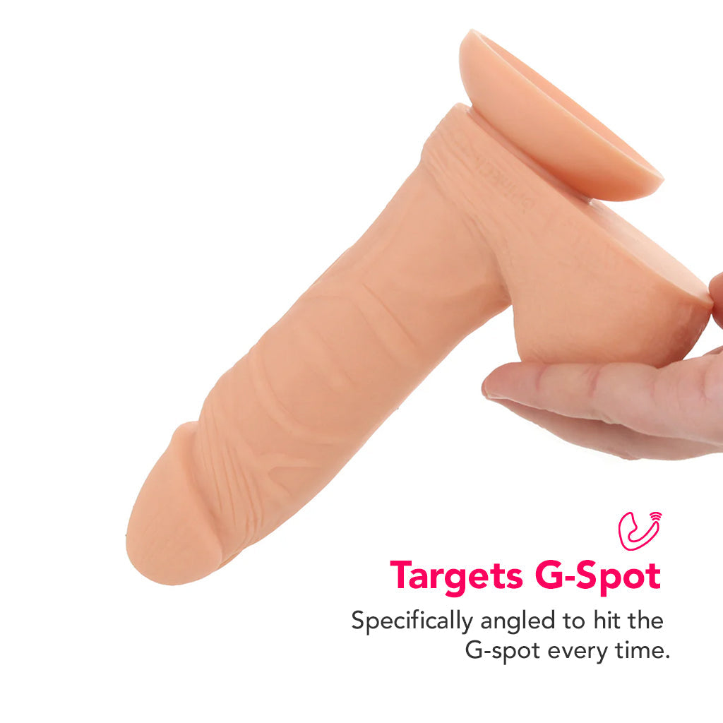 PinkCherry 7 Inch Light Silicone Ballsy Dildo Dildo Sex Toys > Realistic Dildos
