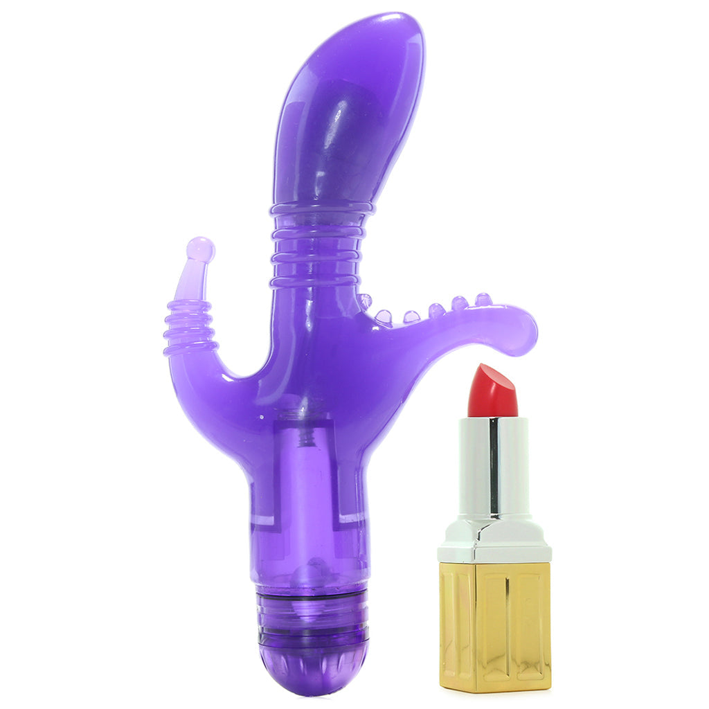 Triple Tease Vibe in Purple Vibrators > Double Penetration