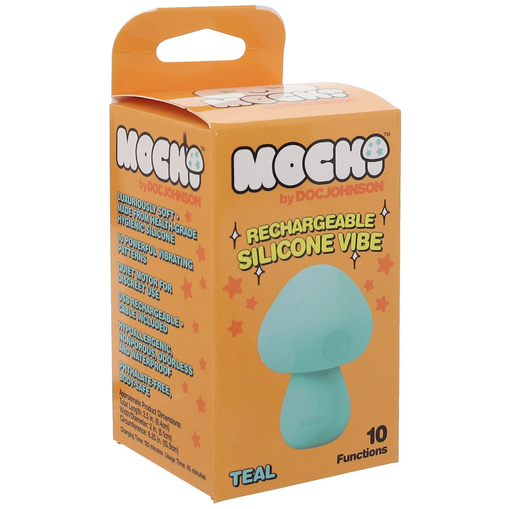 Mochi Silicone Mushroom Mini Vibe in Teal Vibrators > Clitoral Stimulators