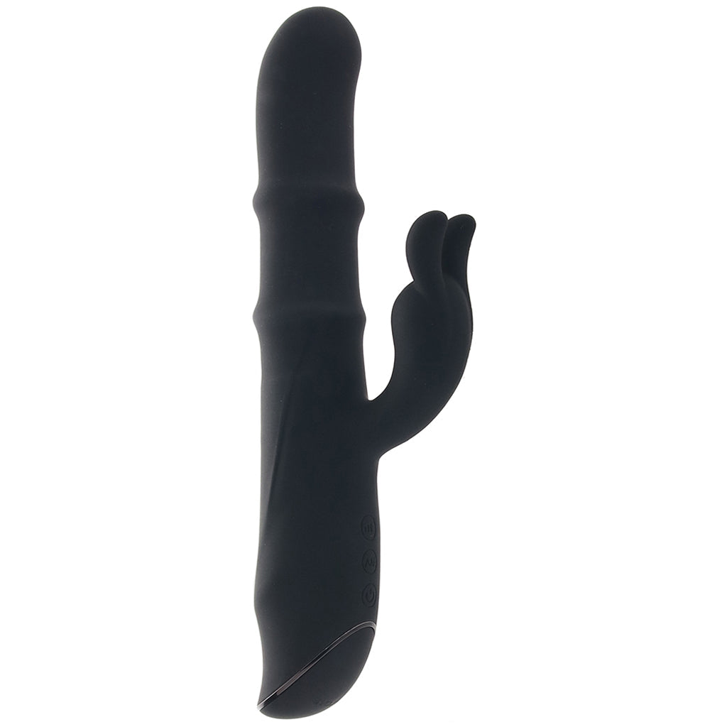 Ringmaster Sliding Rabbit Vibe in Black Vibrators > Rabbit Vibrators