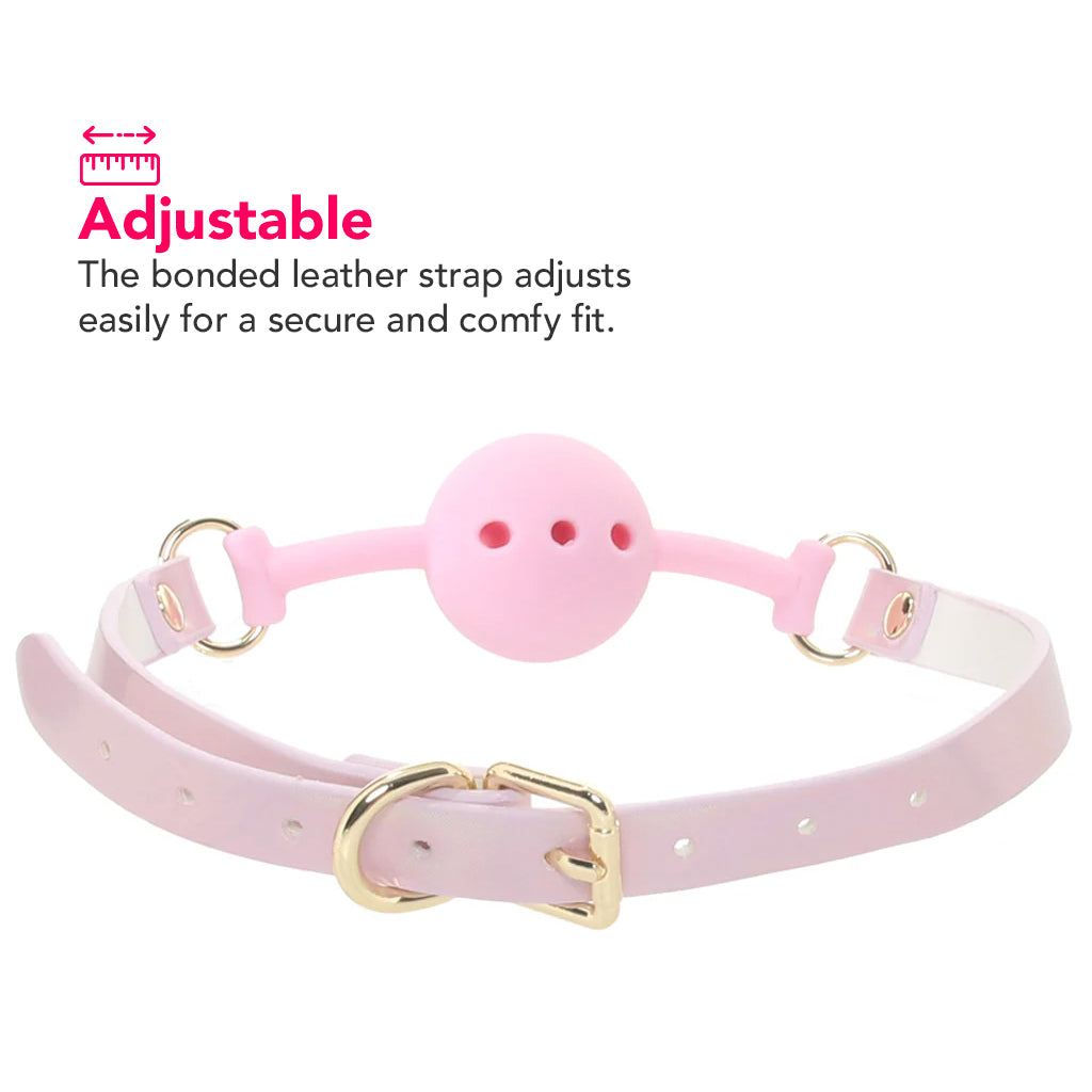 Ouch! Paris Collection Silicone Ball Gag in Pink Bondage and Fetish > Ball Gags & Mouth Restraints