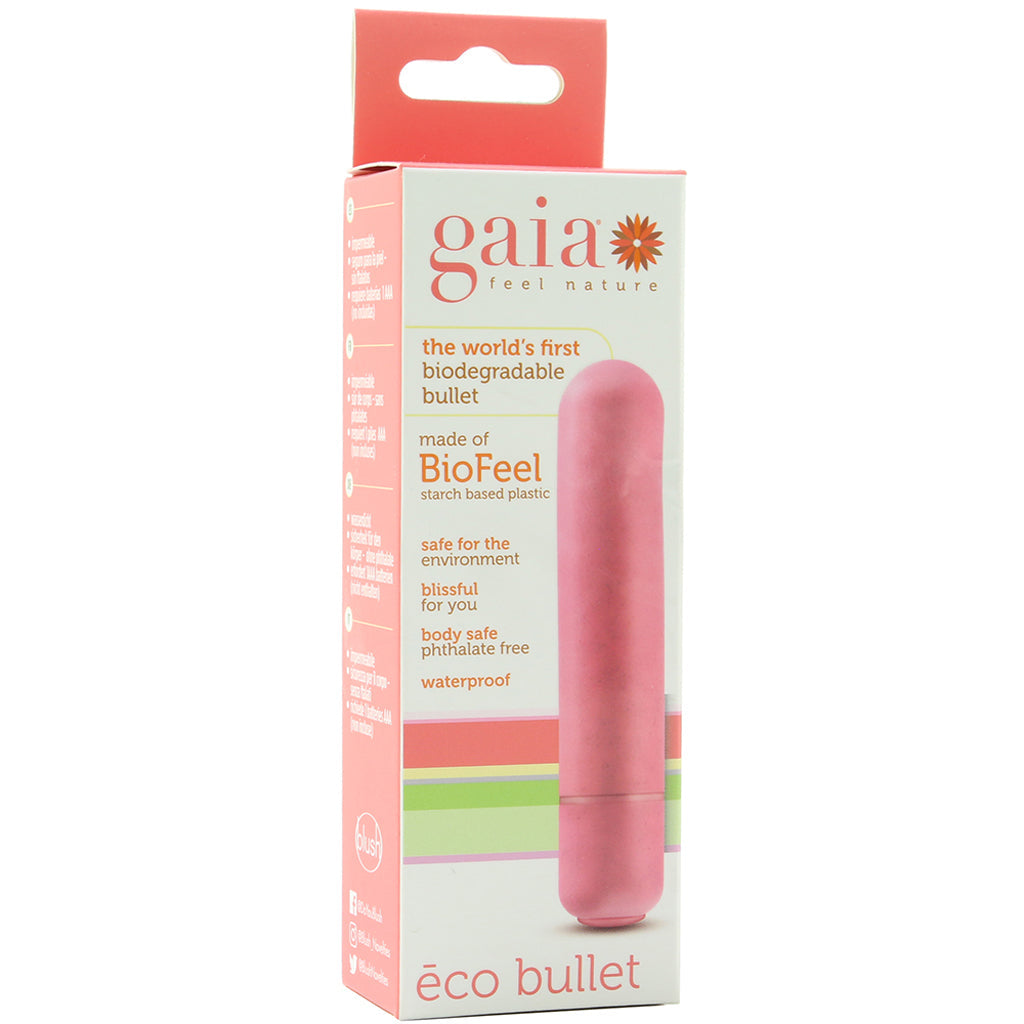 Gaia BioFeel Biodegradable Bullet Vibe in Coral Vibrators > Bullet and Egg Vibrators
