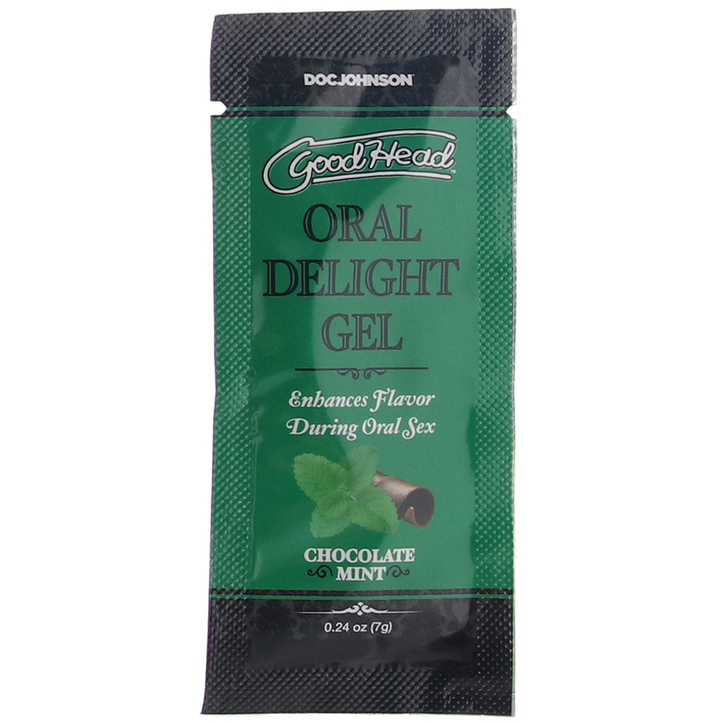 GoodHead Oral Delight Gel .24oz in Chocolate Mint Lubes and Lotions > Sexual Stimulants