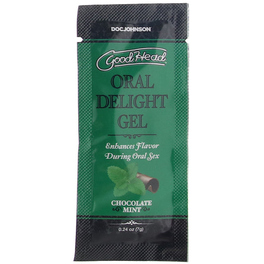 GoodHead Oral Delight Gel .24oz in Chocolate Mint Lubes and Lotions > Sexual Stimulants