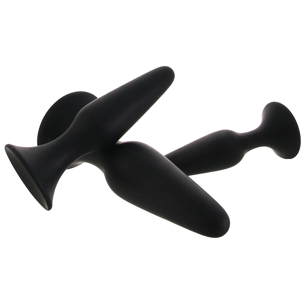 PinkCherry Silicone Anal Trainer Kit in Black Anal Sex Toys > Butt Plugs