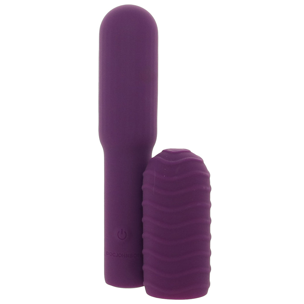 Pocket Rocket Elite Vibe with Texture Sleeve in Purple Vibrators > Bullet and Egg Vibrators