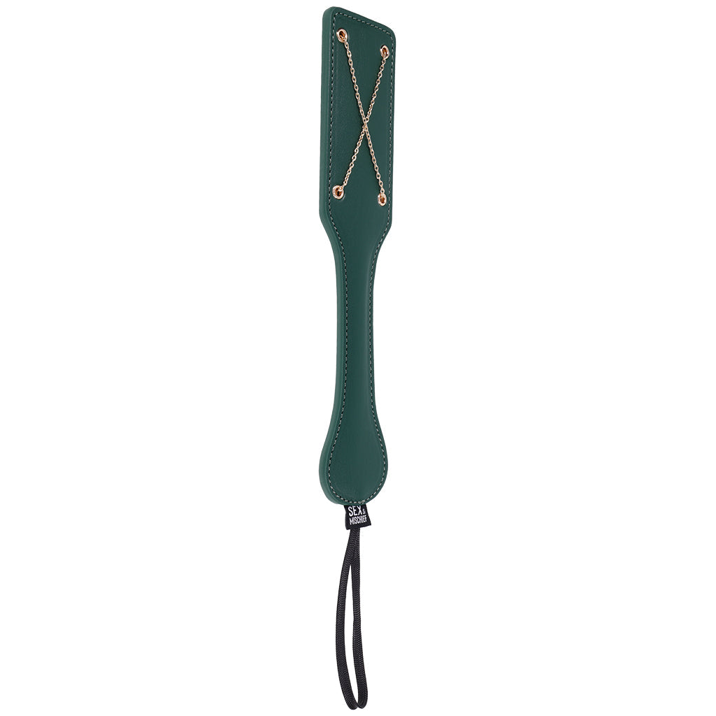 Sex & Mischief Indica Chain Impression Paddle Bondage and Fetish > Whips and Crops