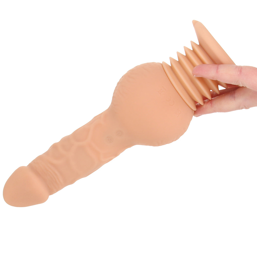 Master Series Passion Pounder Thrusting Vibe Vibrators > Realistic Vibrator Dildos