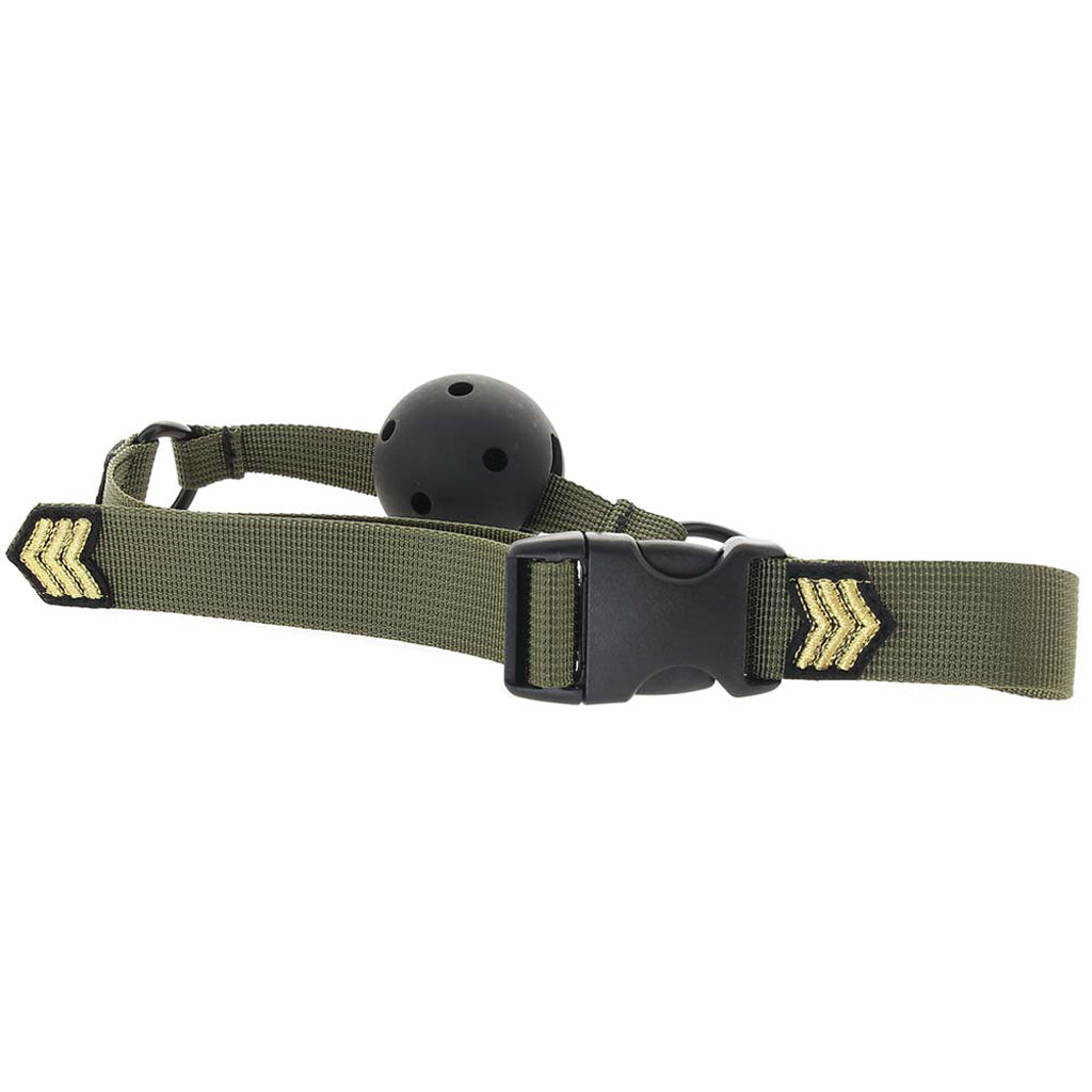 Ouch! Army Themed Breathable Ball Gag Bondage and Fetish > Ball Gags & Mouth Restraints