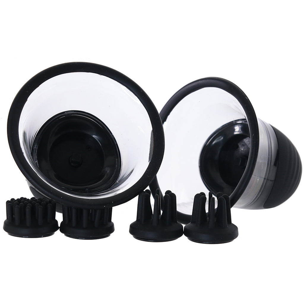 Size Matters Rotating Nipple Suckers in Black Bondage and Fetish > Nipple Stimulators & Clamps