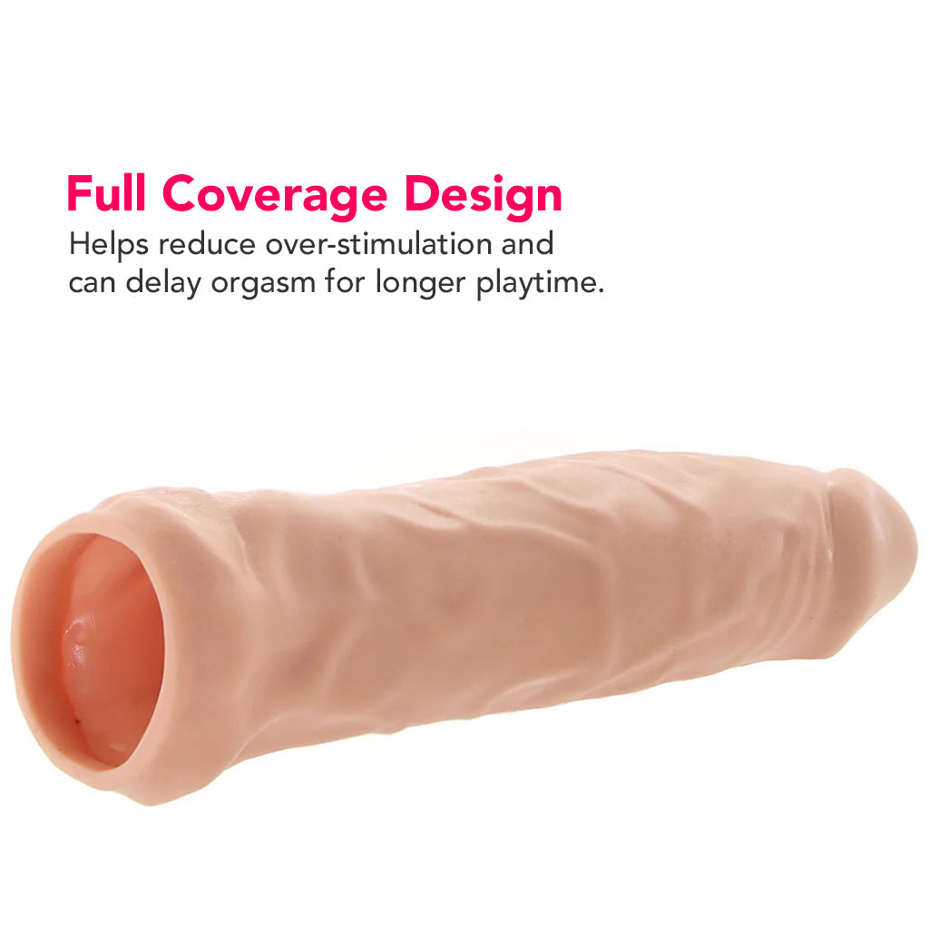RealRock Penis Sleeve 6 Inch Extender in White Male Enhancement > Extenders and Sleeves