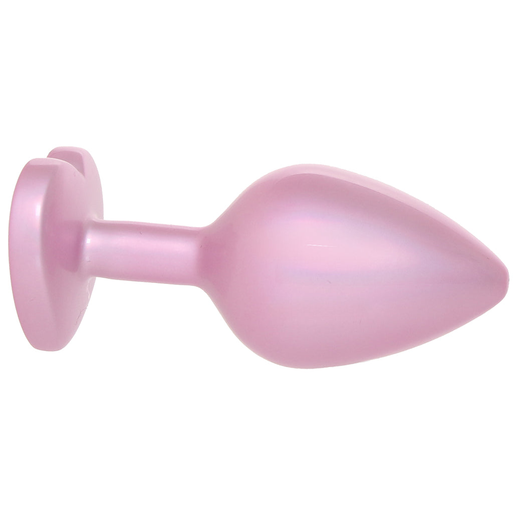 Booty Bling Pink Metal Jewelled Butt Plug in Medium Anal Sex Toys > Butt Plugs