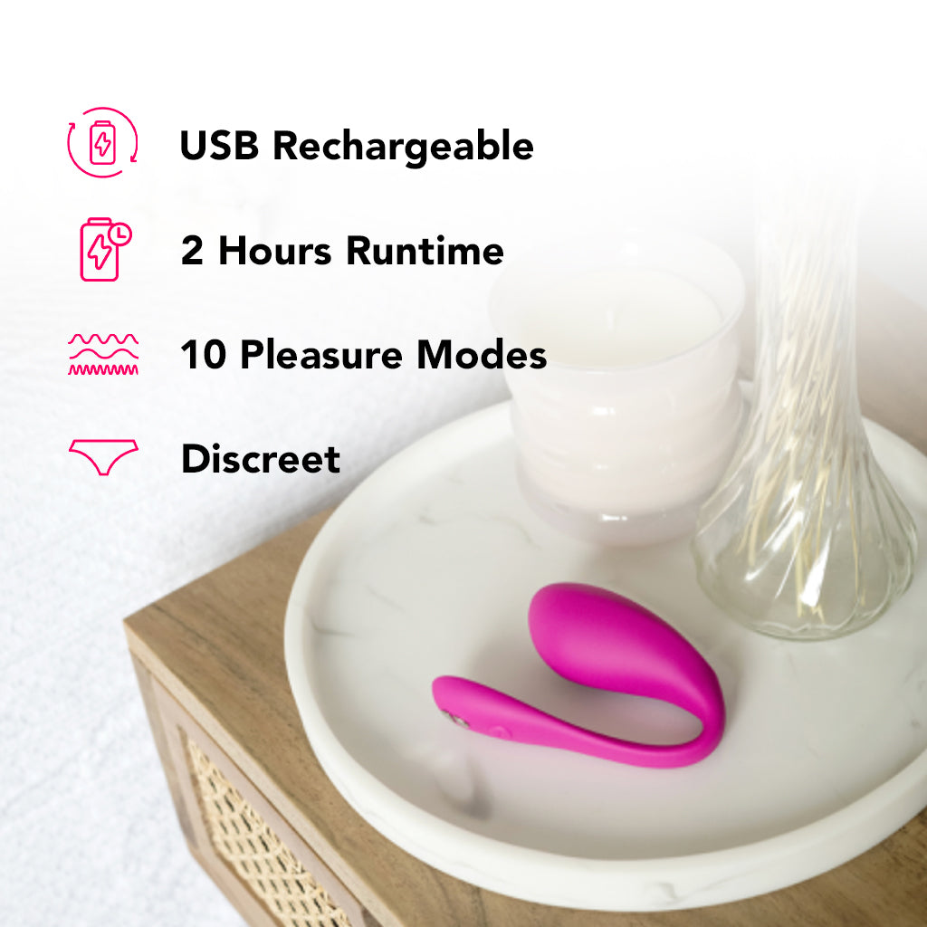 We-Vibe Jive 2 Wearable G-Spot Vibe in Electric Pink Vibrators > G-Spot Vibrators