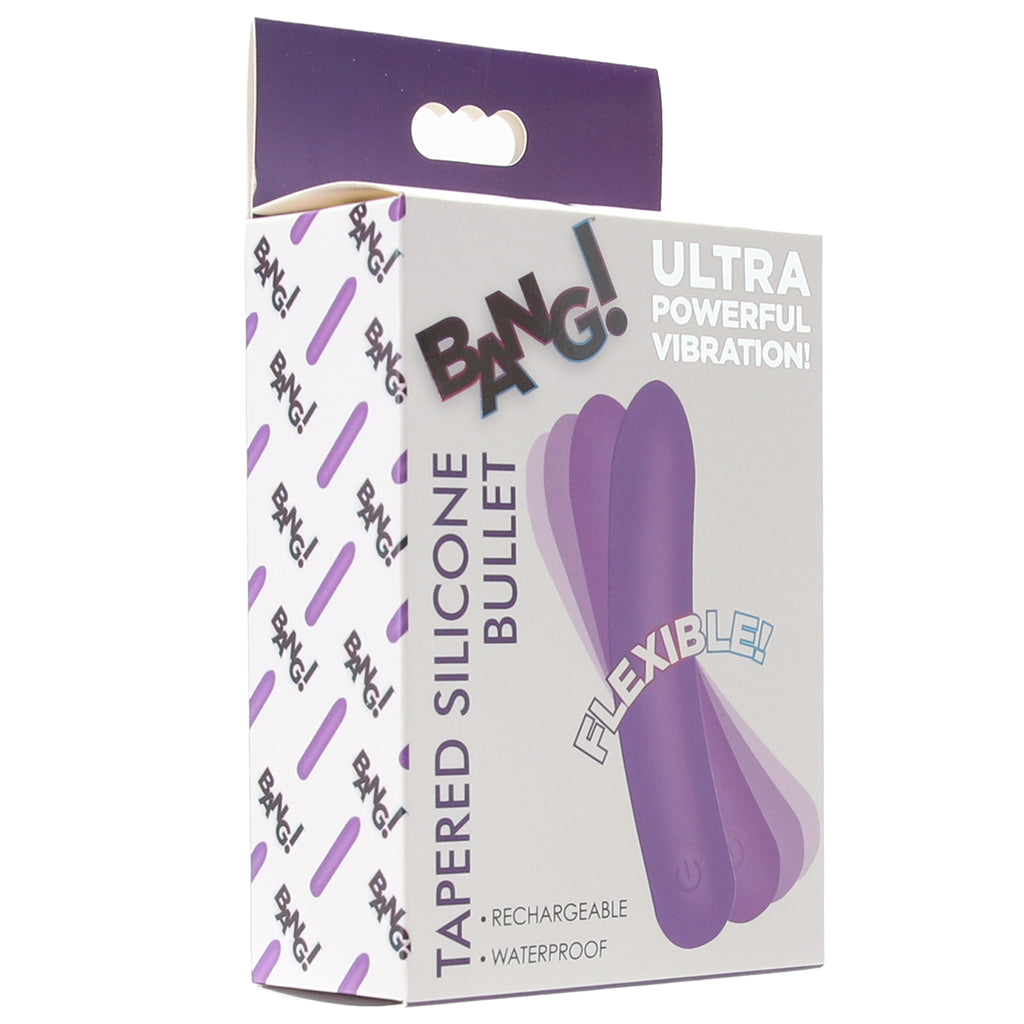 Bang! Flexible Tapered Silicone Bullet Vibe in Purple Vibrators > Bullet and Egg Vibrators