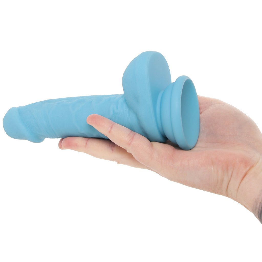 Declan 6.5 Inch Silicone Dildo in Blue Dildo Sex Toys > Realistic Dildos