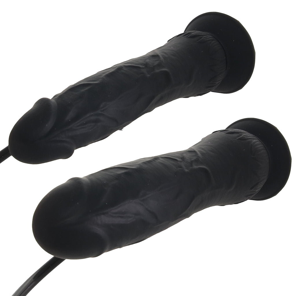 Size Up 7.5 Inch Silicone Inflatable Dildo Dildo Sex Toys > Realistic Dildos