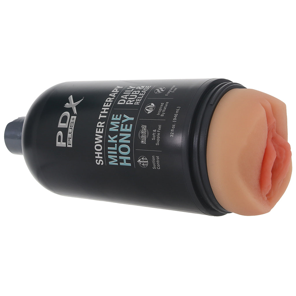 PDX Shower Therapy Milk Me Honey Stroker in Light Male Masturbators > Self-Contained Strokers