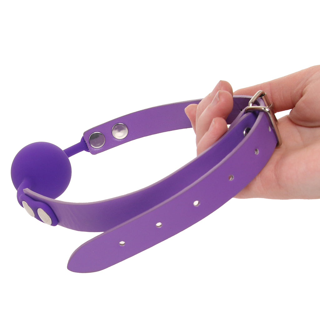 Ouch! Silicone Ball Gag in Purple Bondage and Fetish > Ball Gags & Mouth Restraints