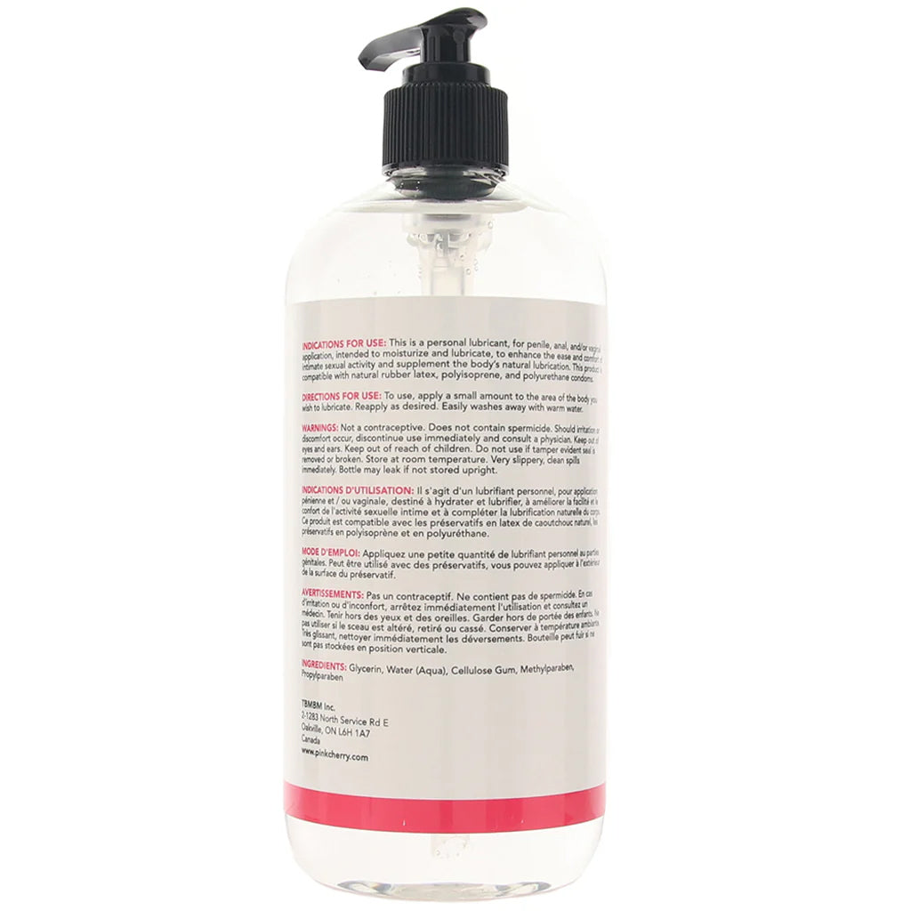 PinkCherry Water Based Anal Lubricant in 16oz/475ml Lubes and Lotions > Anal Sex Lubes