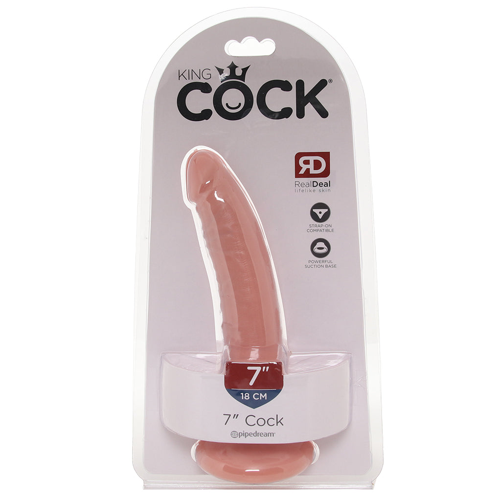 King Cock 7 Inch Dildo in Flesh Dildo Sex Toys > Realistic Dildos
