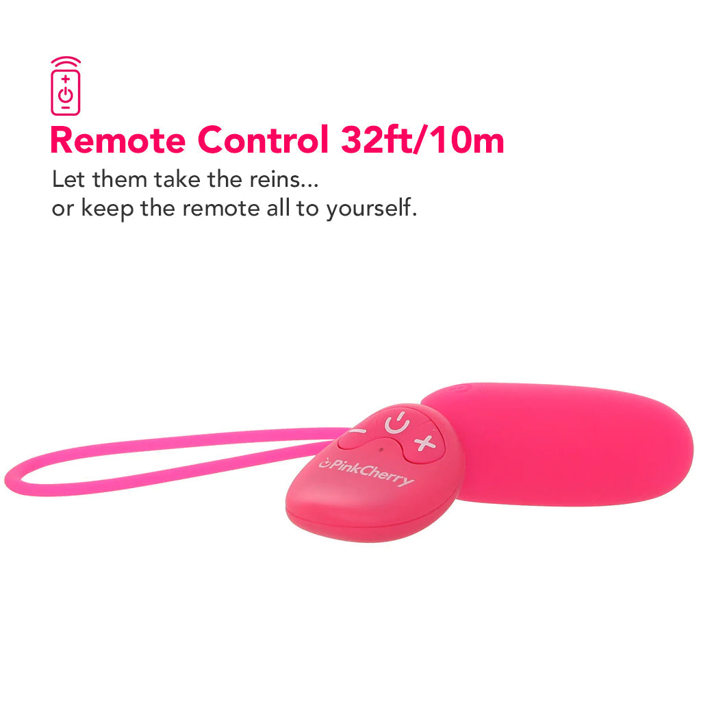 PinkCherry Remote Control Bullet Vibe in Pink Vibrators > Bullet and Egg Vibrators