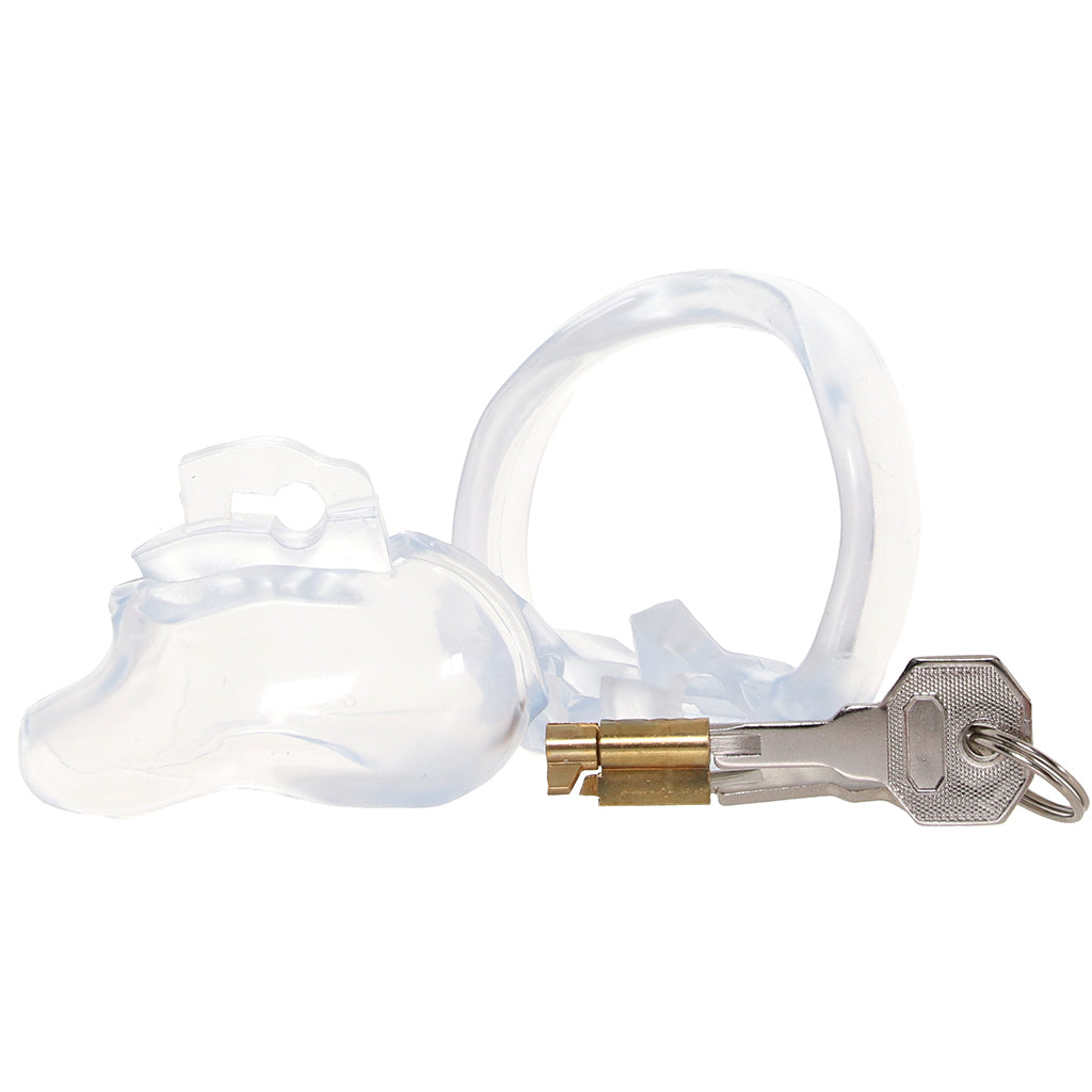 Blueline Small Dick Acrylic Mini Chastity Cage Bondage and Fetish > Cock and Ball Devices