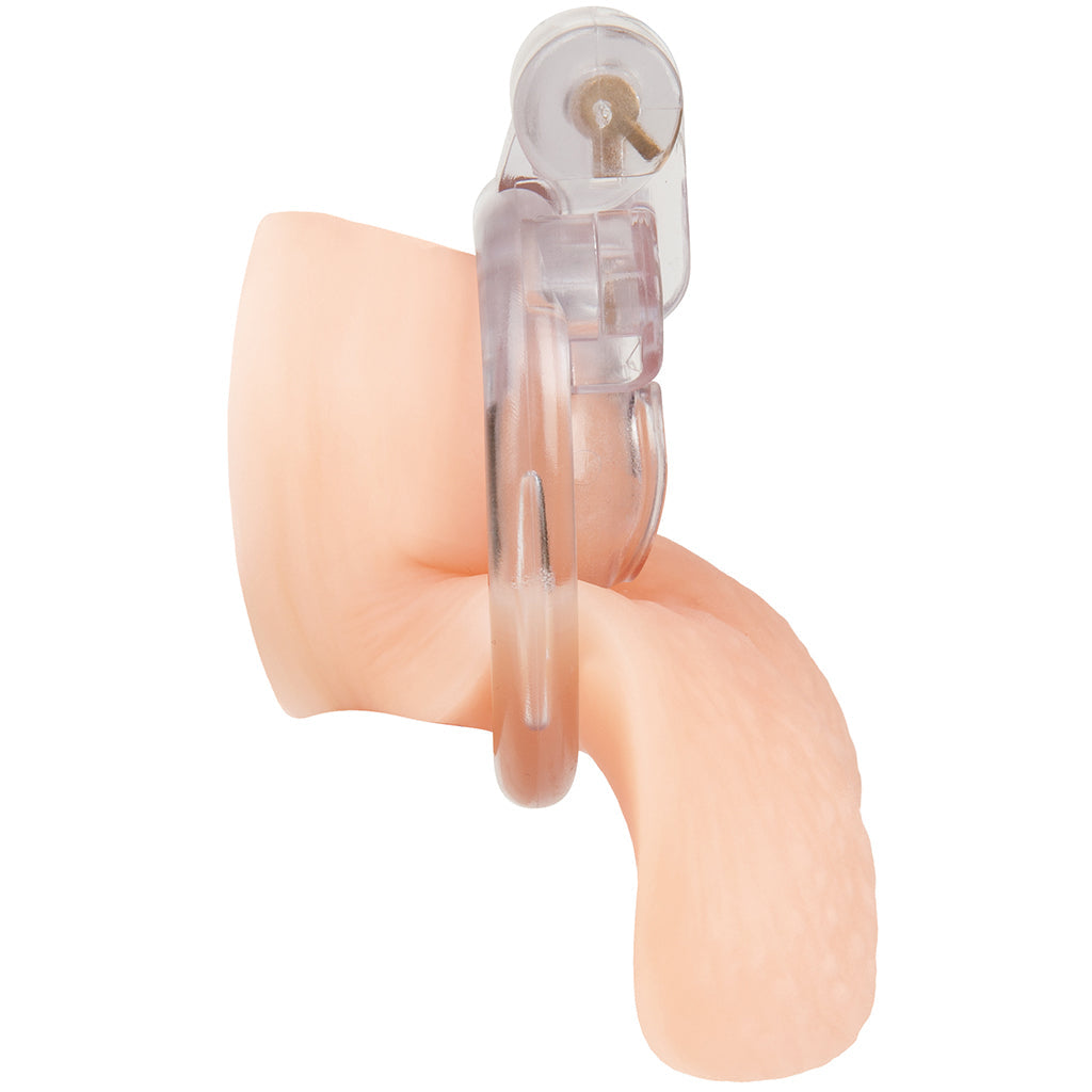 Blueline Acrylic See Thru Mini Cock Micro Chastity Cage Bondage and Fetish > Cock and Ball Devices