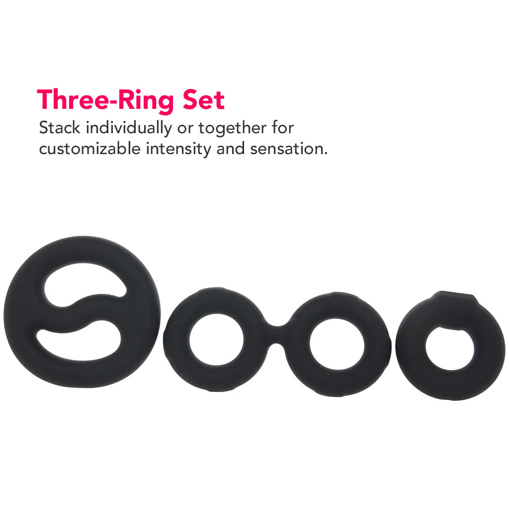 Performance Plus Throttle 3 Ring Set Cock Rings