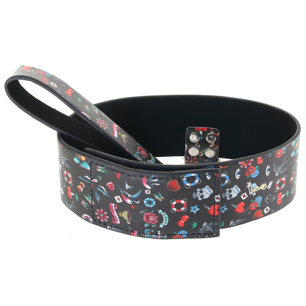 Ouch! Old School Tattoo Leash & Collar Bondage and Fetish > Leashes and Collars