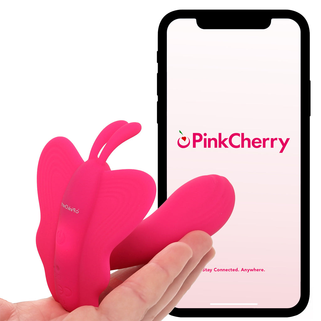 PinkCherry App Controlled Wearable Butterfly Vibe Vibrators > Wearable & Panty Vibrators
