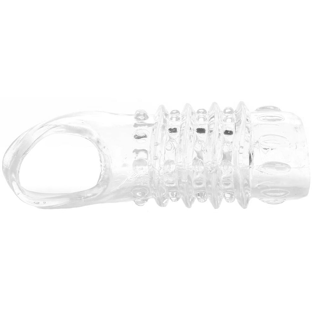 Textured Stimulation Enhancer Penis Sheath in Clear Male Enhancement > Extenders and Sleeves