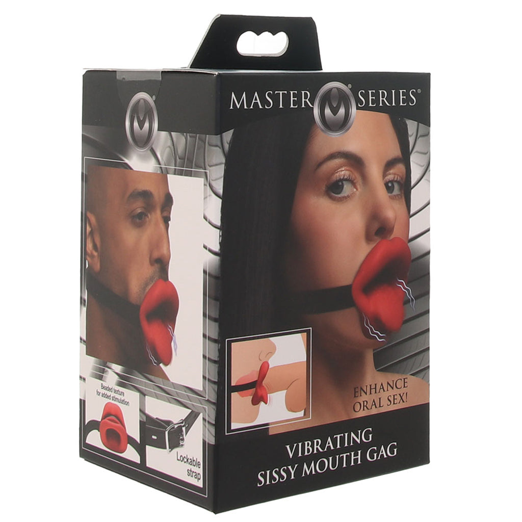 Master Series Vibrating Sissy Mouth Gag Bondage and Fetish > Ball Gags & Mouth Restraints