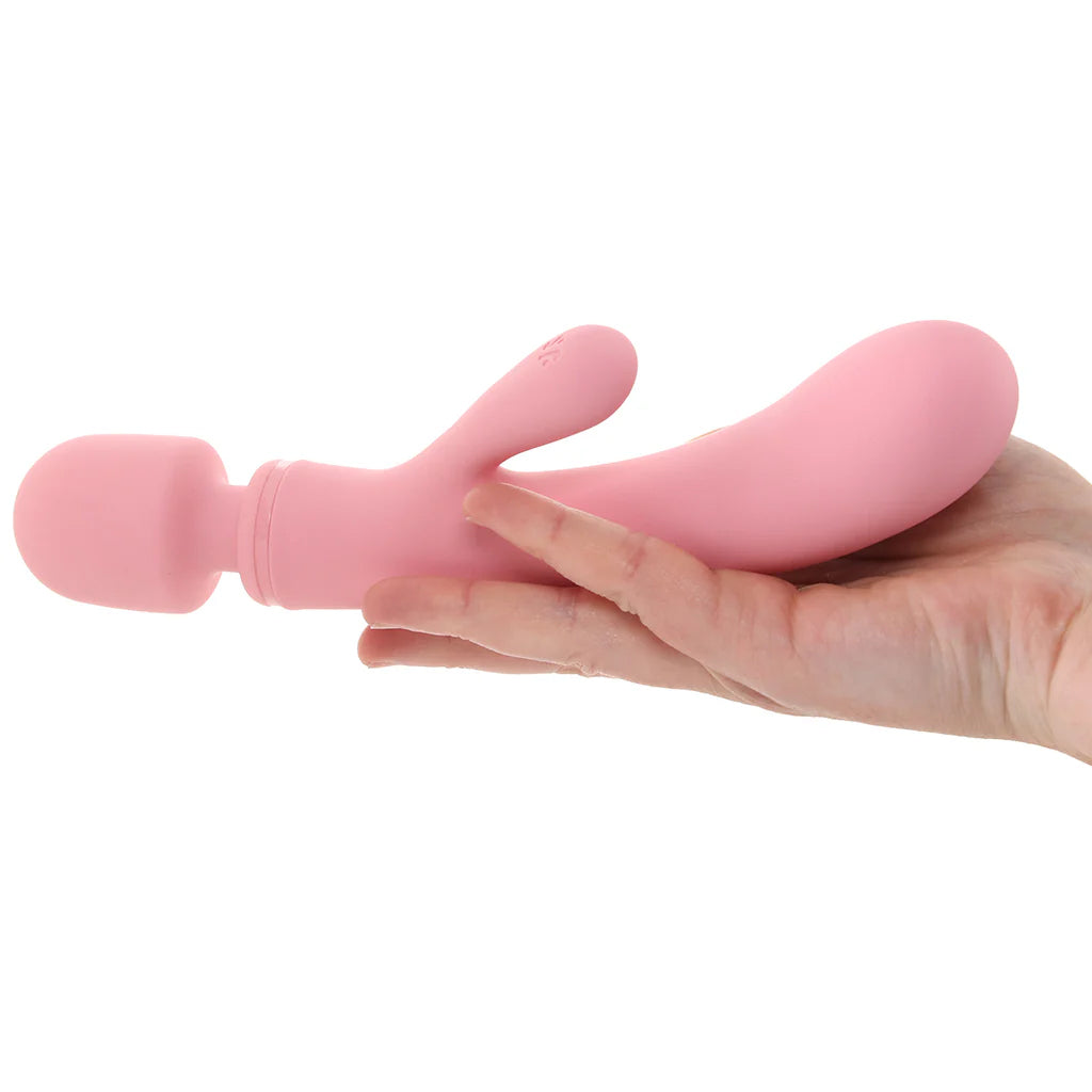 Satisfyer Triple Lover Rabbit Wand Hybrid Vibe in Pink Vibrators > Rabbit Vibrators