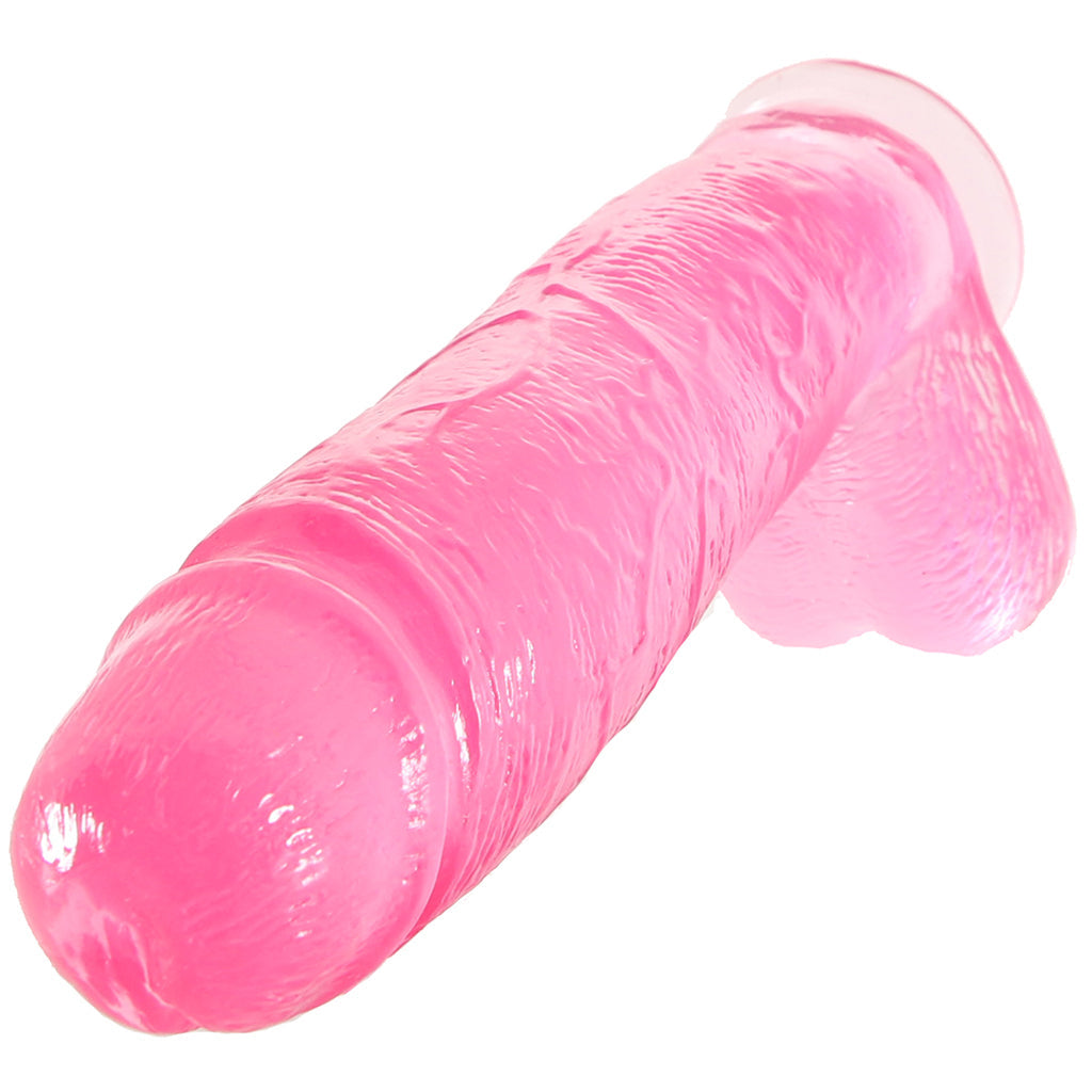 B Yours Plus Big n’ Bulky 10.5 Inch Ballsy Dildo in Pink Dildo Sex Toys > Realistic Dildos