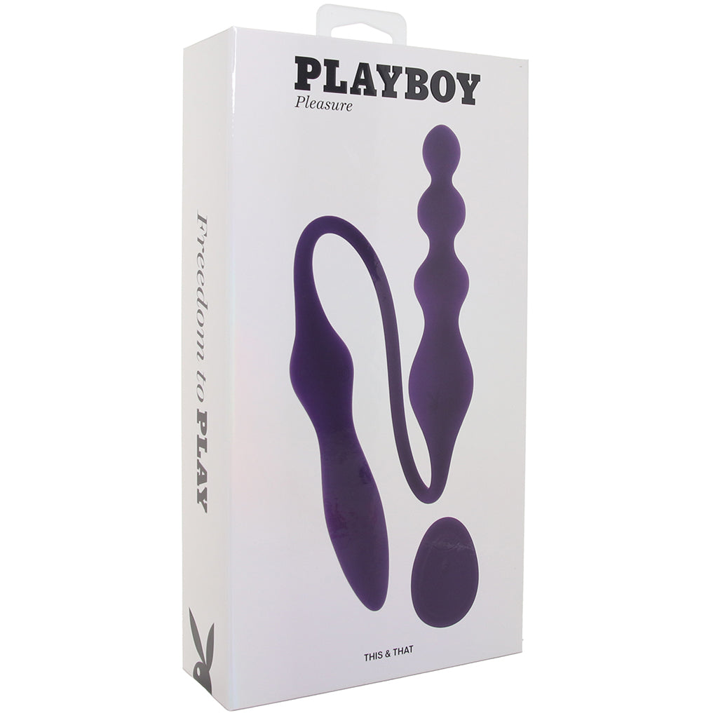 Playboy This & That Dual Ended Vibe Vibrators > Double Penetration