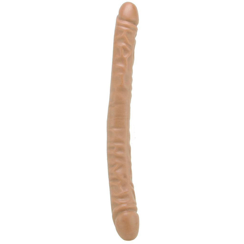 Dr. Skin 18 Inch Double Ended Dildo in Mocha Dildo Sex Toys > Double Ended Dildos