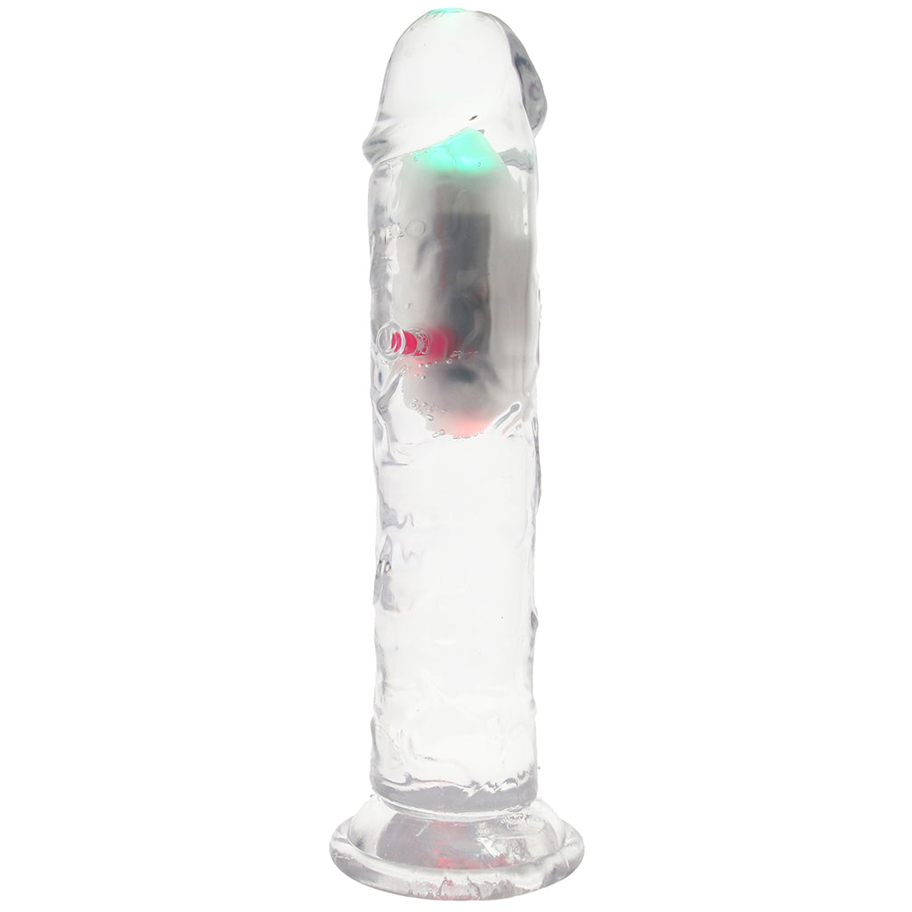RealRock 8 Inch Light Up Vibrating Dildo Vibrators > Realistic Vibrator Dildos