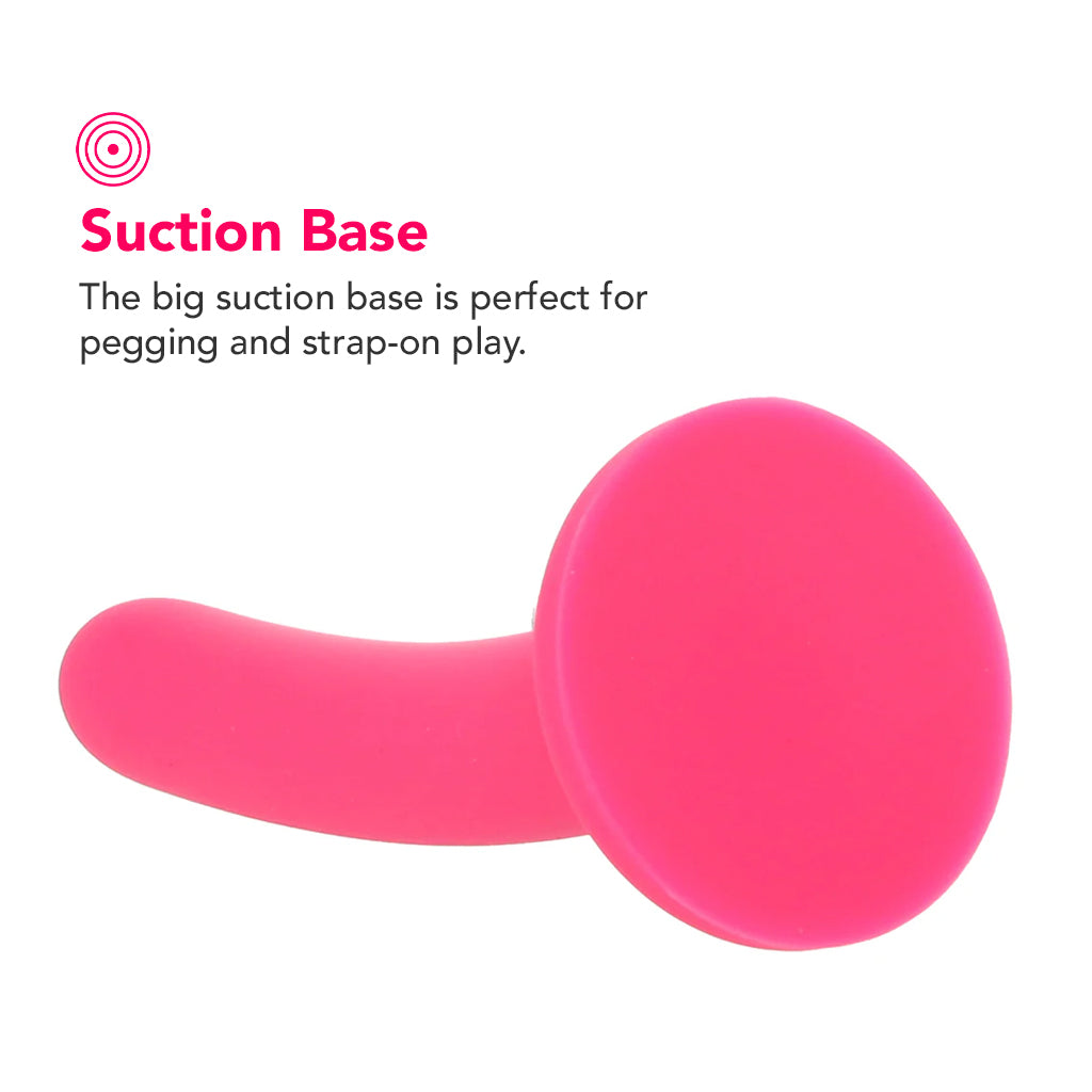 PinkCherry Premium 6 Inch Pink Silicone Slim Anal Dildo Dildo Sex Toys > Anal Dildos