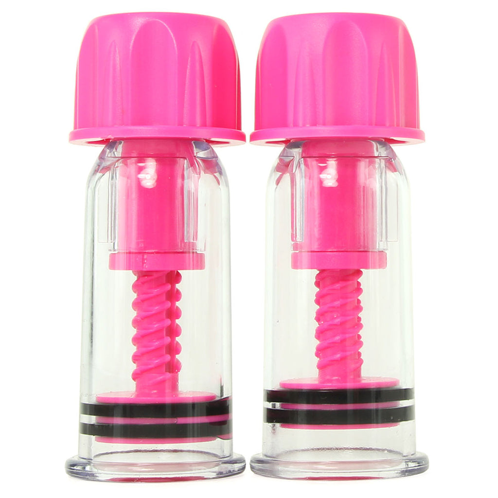 nipple play Vacuum Twist Suckers in Pink Bondage and Fetish > Nipple Stimulators & Clamps
