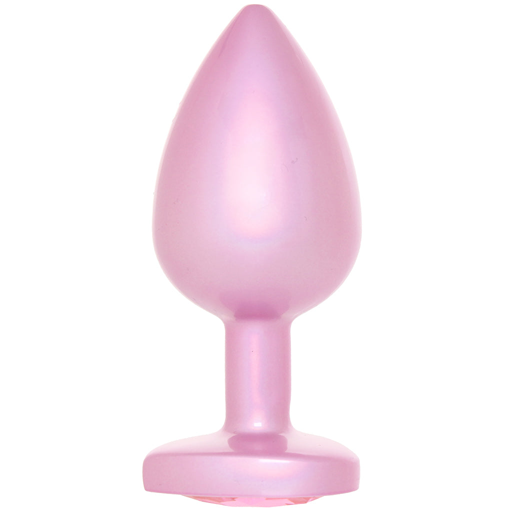 Booty Bling Pink Metal Jewelled Butt Plug in Large Anal Sex Toys > Butt Plugs