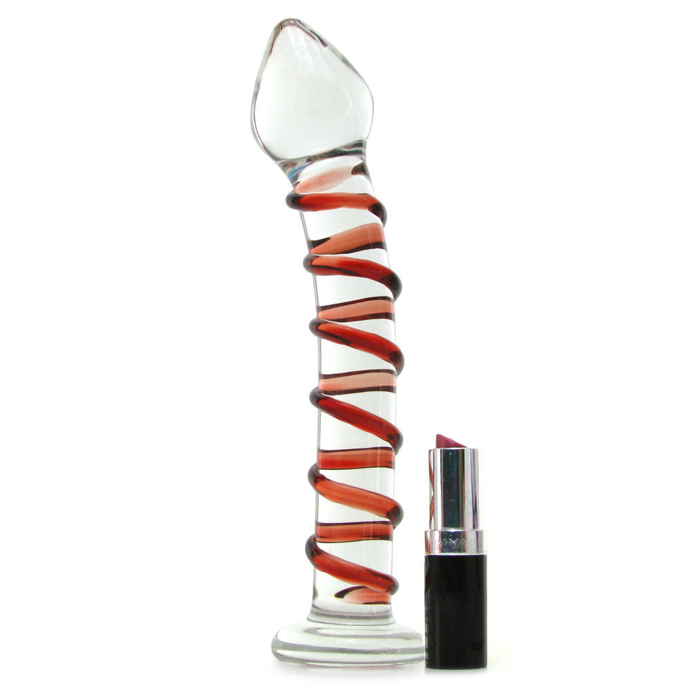 gläs Mr. Swirly Glass Dildo Dildo Sex Toys > G-Spot Dildos