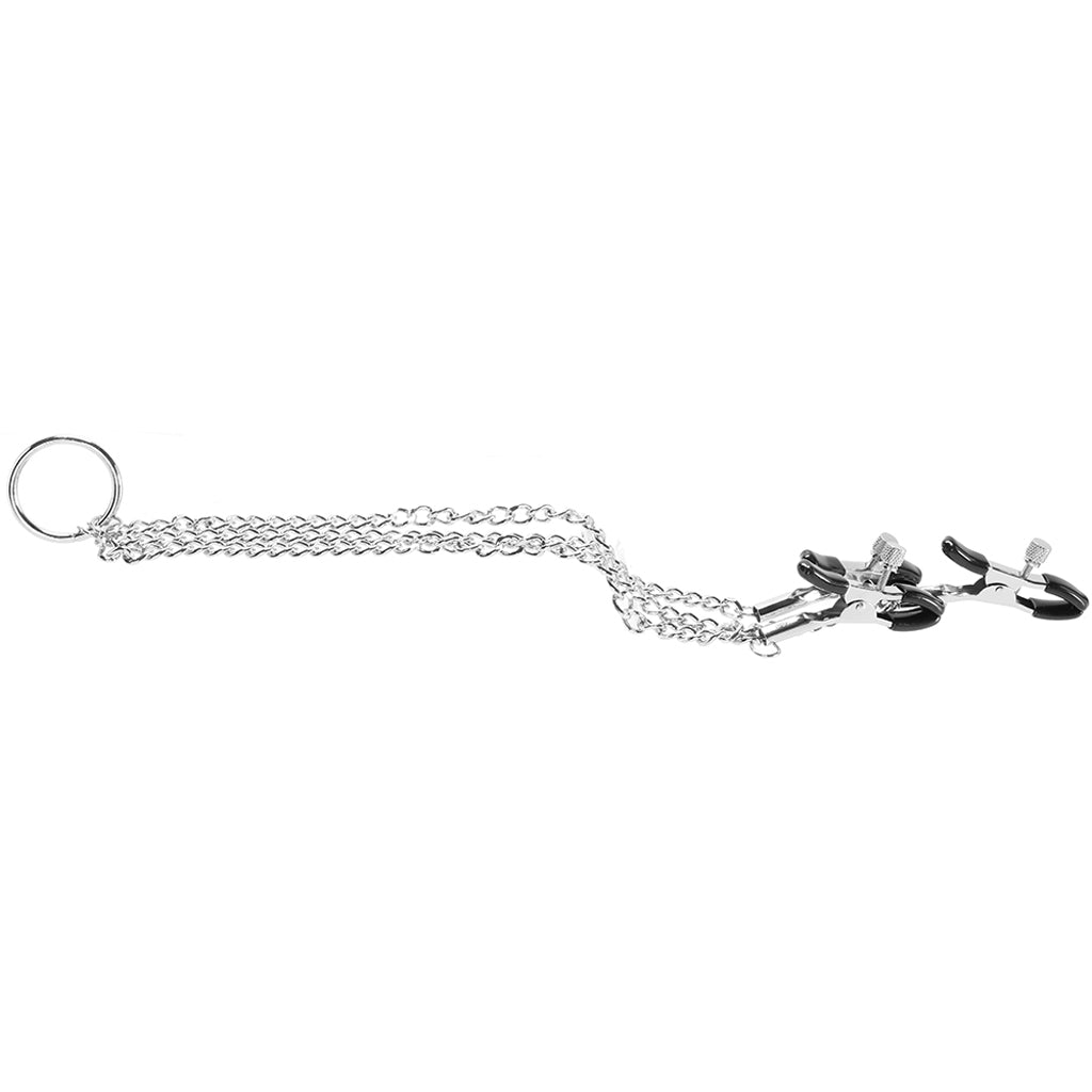 Adjustable Nipple to Clit Clamps Bondage and Fetish > Nipple Stimulators & Clamps