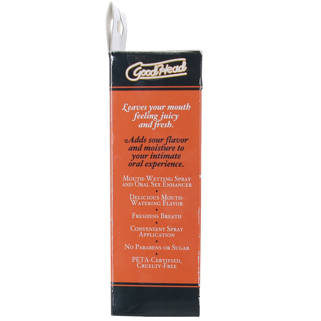 GoodHead Juicy Head Sours Mouth Spray 2oz/59ml in Peach Lubes and Lotions > Flavored Sex Lubes